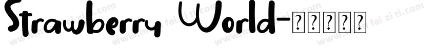 Strawberry World字体转换